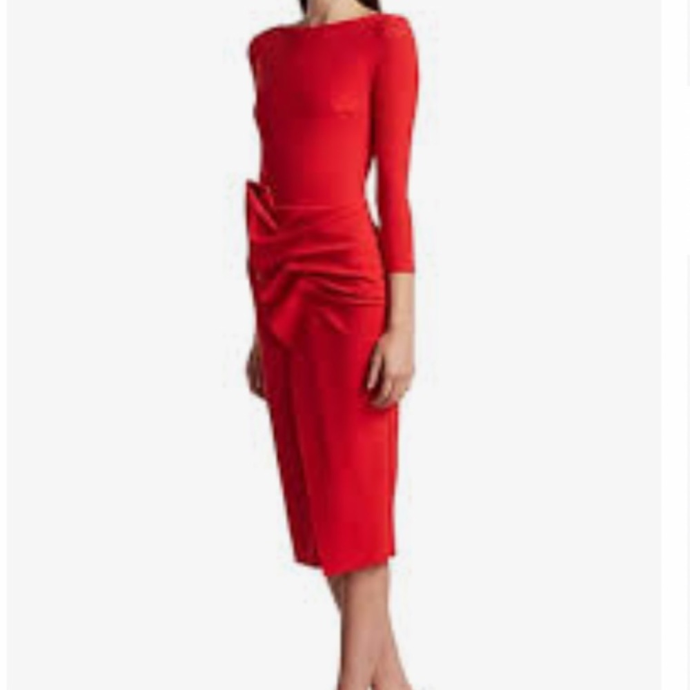 Chiara boni Kimi pleated detail sheath dress